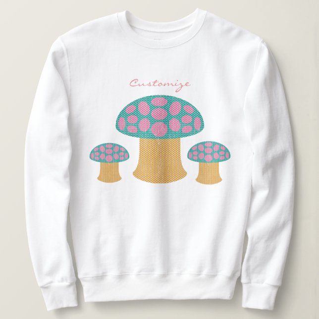 Red Amanita Mushrooms Thunder_Cove    Sweatshirt (Design Front)