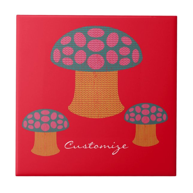 Red Amanita Mushrooms Thunder_Cove   Tile (Front)