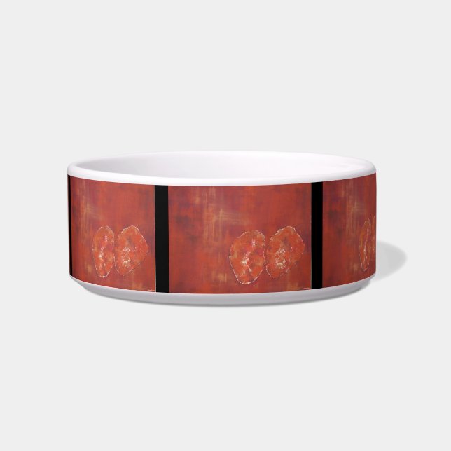 Red Ameoba Pet Bowl (Front)