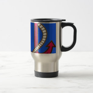 Red Anchor Art Print Travel Mug