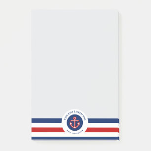 Red Anchor Boat Yacht Nautical Specialist Post-it Notes