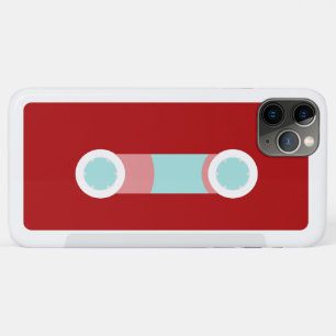 Red and Aqua Retro Cassette Tape Case-Mate iPhone Case