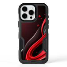 Red and Black 3D Gradient Mobile Backcover