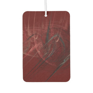 Red and Black abstract Car Air Freshener
