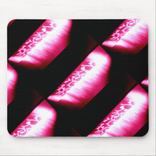 red and black abstract shadow design mousepad