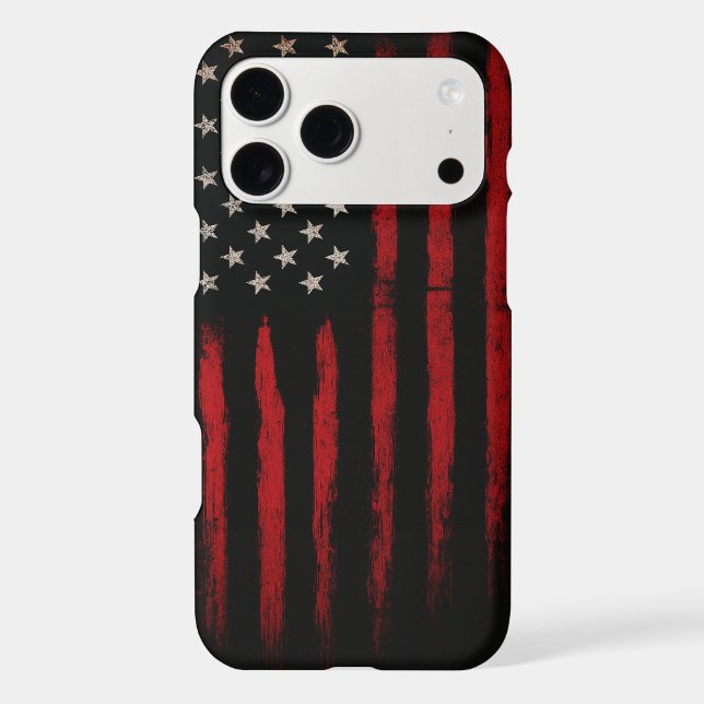 Red and Black American Flag (Back)