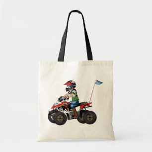 Red and Black ATV Kid Tote Bag