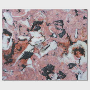 Red and Black Brecciated Marble Stone Texture with Wrapping Paper