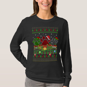 Red And Black Buffalo Plaid Mens Merry Christmas T T-Shirt