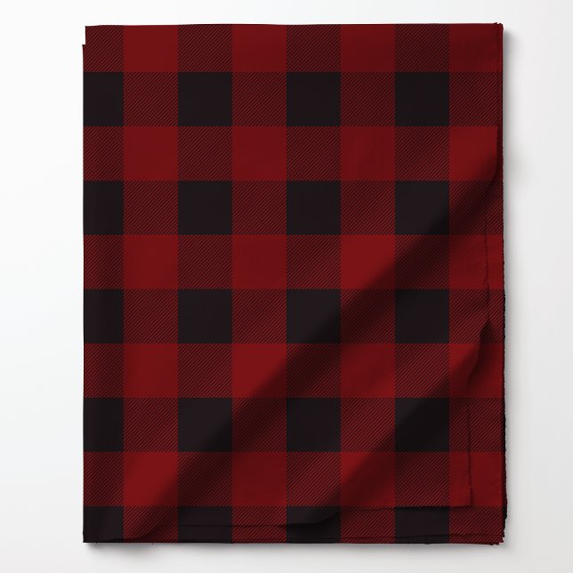 Red and Black Buffalo Plaid Pattern Fabric (Creator Uploaded)