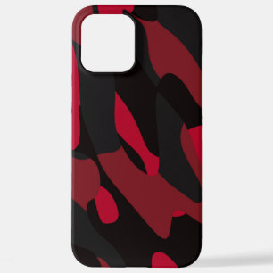 red and black camo iPhone 12 pro max case