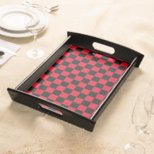 Red and Black Chequerboard Pattern