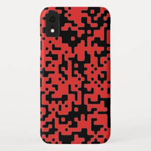 Red and Black Chic Cool Pattern Case-Mate iPhone Case
