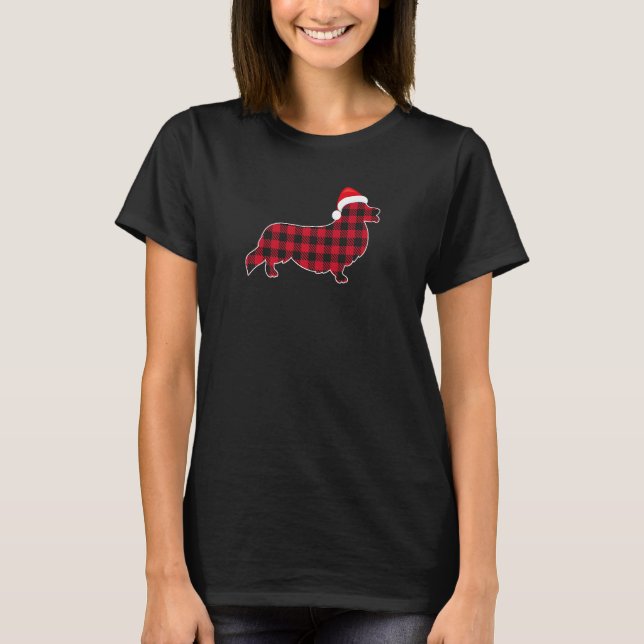 Red And Black Christmas Buffalo Plaid Pembroke Wel T-Shirt (Front)