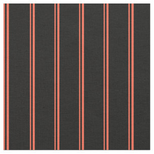Red and Black Coloured Striped Pattern Fabric