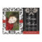 Red and Black Damask Holiday Photo Card