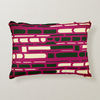 Red and black decorative cushion