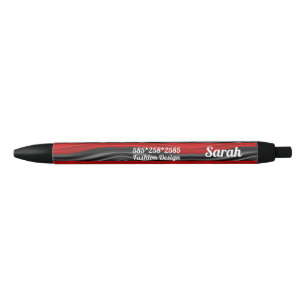 Red and Black Design Business Pens