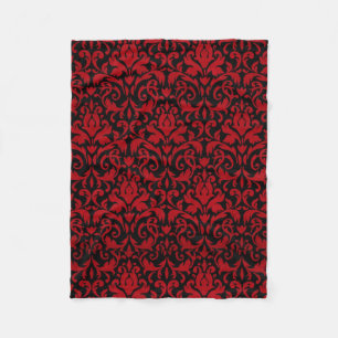 RED AND BLACK DESIGN FLEECE BLANKET