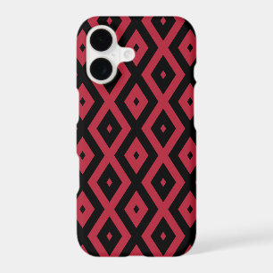 Red and black diamond pattern
