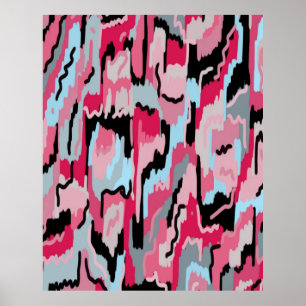 Red and Black Digital Print