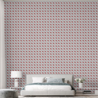 Red and Black Doodle Hearts Love  Wallpaper