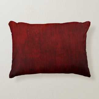 Red and black floral textile decorative cushion