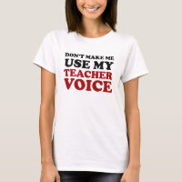 Red and Black Funny Teacher Voice