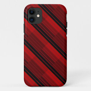 Red and Black Geometric Patchwork Quilt Case-Mate iPhone Case