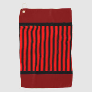 Red And Black Golf Towel