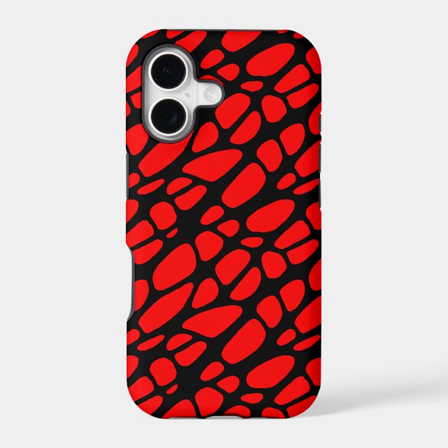 Red and Black Gothic Organic Web Pattern (Back)