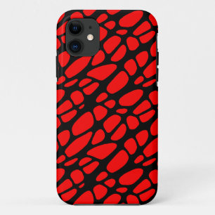 Red and Black Gothic Organic Web Pattern Case-Mate iPhone Case