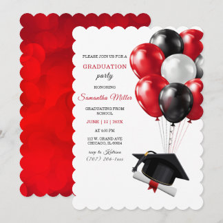Red and Black Graduation Template