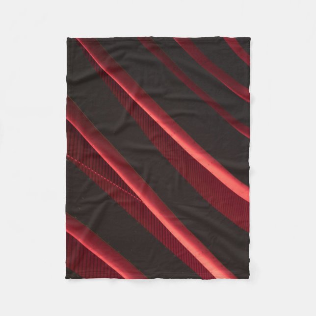 Red and black logo fleece blanket (Front)