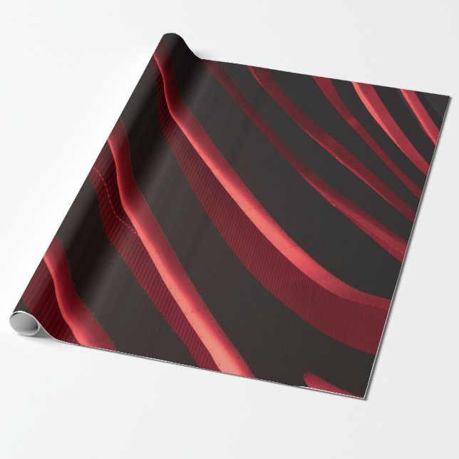 Red and black logo wrapping paper (Unrolled)