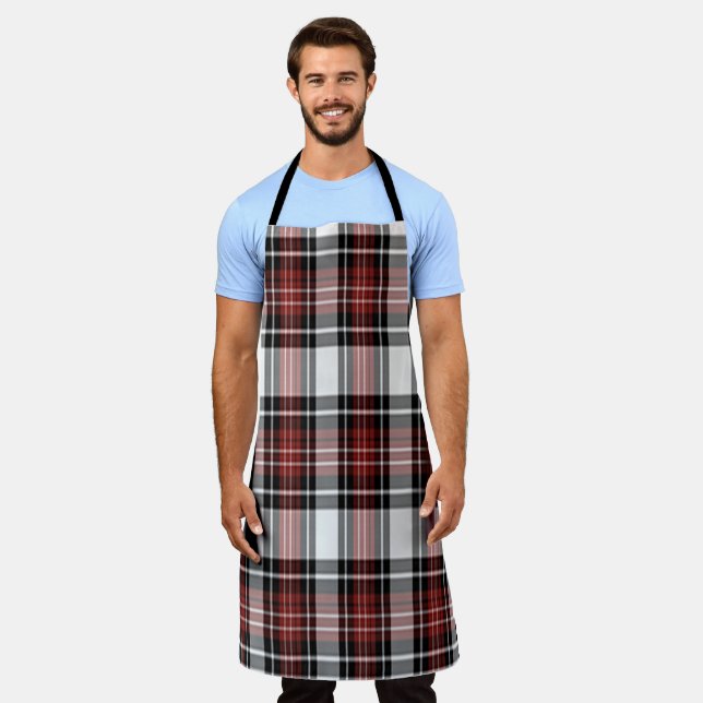 Red And Black Plaid  Apron (Worn)