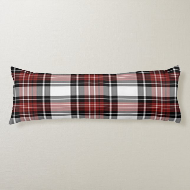 Red And Black Plaid Body Cushion (Front)