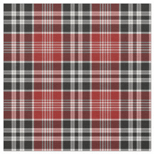 Red and Black Plaid Buffalo Check Pattern Fabric