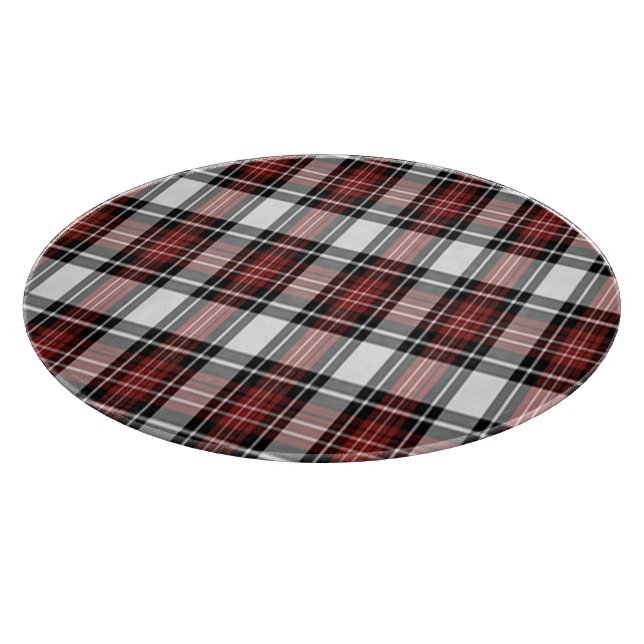 Red And Black Plaid Cutting Board (Corner)