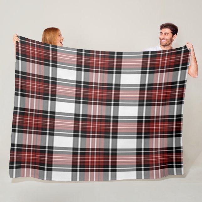 Red And Black Plaid Fleece Blanket (In Situ)