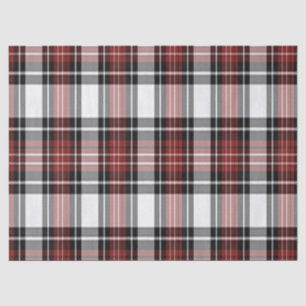 Red And Black Plaid Tissue Paper
