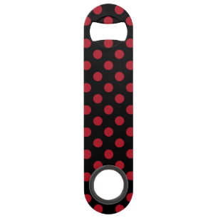 Red and black polka dots