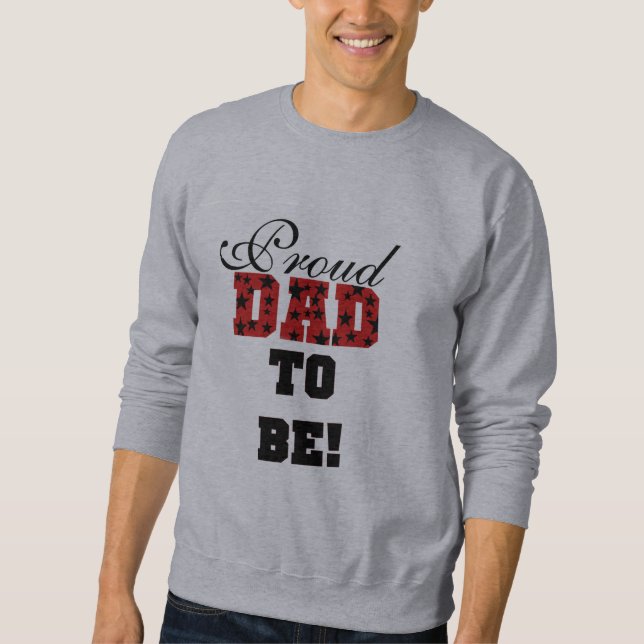 Red and Black Proud Dad to Be tshirts and Gifts (Front)