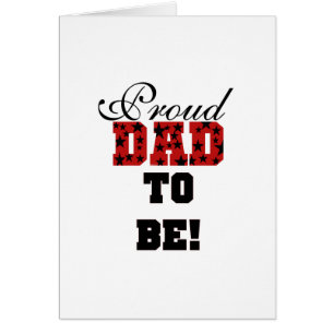 Red and Black Proud Dad to Be tshirts and Gifts