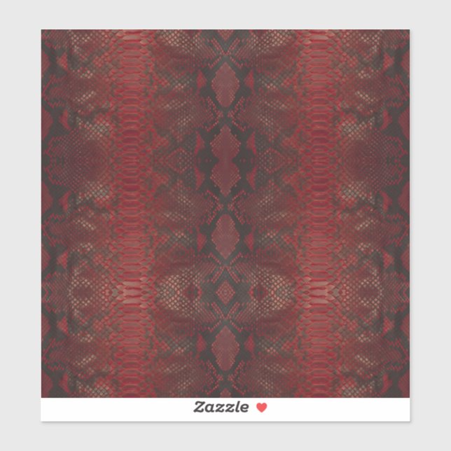 Red and Black Python Print (Sheet)