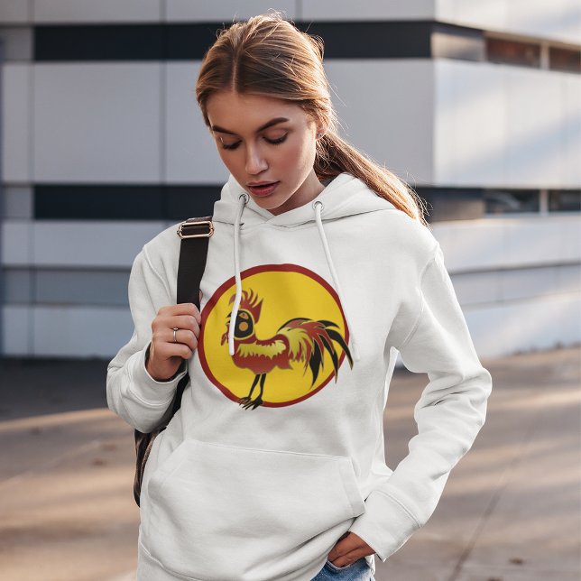Red And Black Rooster Hoodie (Creator Uploaded)