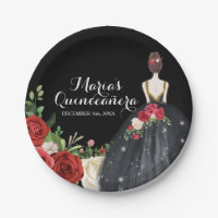 Red and Black Roses Mis Quince