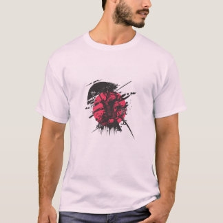 Red and black samurai Men's T-shirt