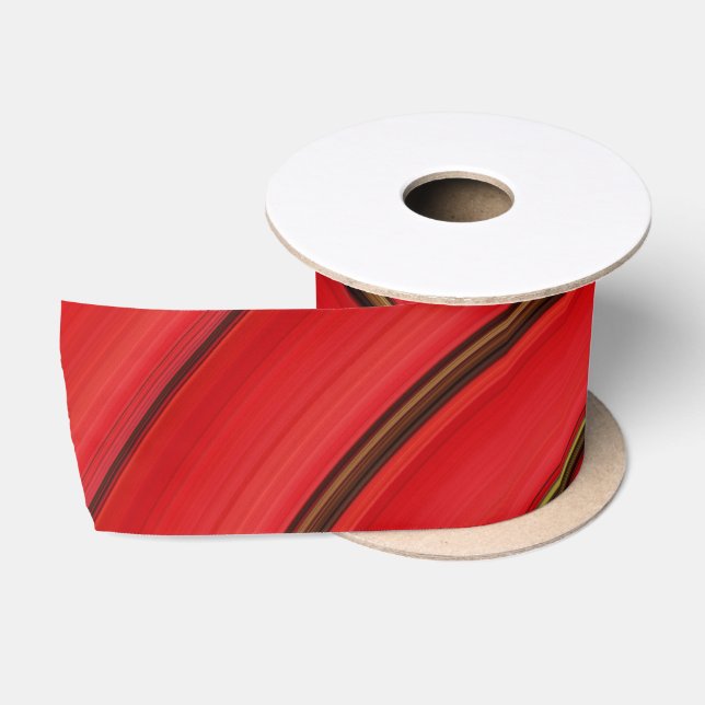 Red and black satin ribbon (Spool)