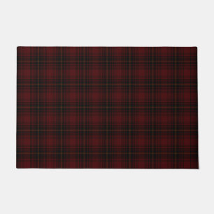 Red And Black Scottish Tartan Plaid Pattern Doormat